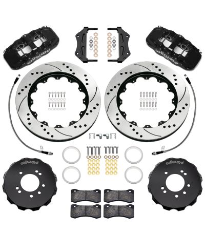 KIT GROS FREINS AVANT PERCES & RAINURES AEROLITE 6 PISTONS (355MM) NISSAN R32 GTR (89-94), 300ZX - WILWOOD