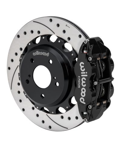 KIT GROS FREINS ARRIERE PERCES & RAINURES SUPERLITE 4 PISTONS (342MM) NISSAN R32 GTR (89-02), 300ZX - WILWOOD