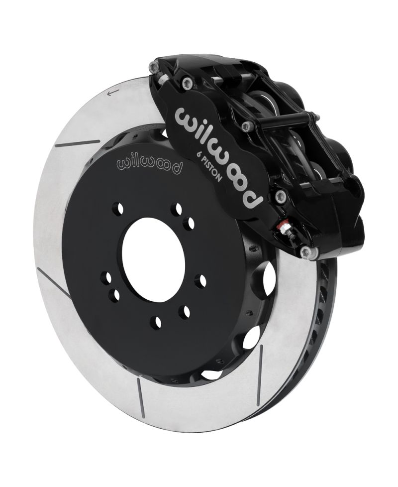 KIT GROS FREINS AVANT RAINURES SUPERLITE 6 PISTONS (327MM) NISSAN R33 GT-R (95-98) - WILWOOD