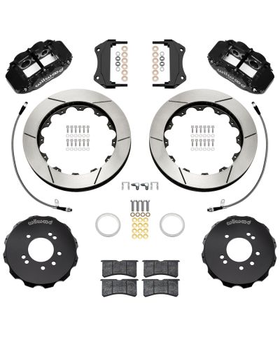KIT GROS FREINS AVANT RAINURES SUPERLITE 6 PISTONS (327MM) NISSAN R33 GT-R (95-98) - WILWOOD