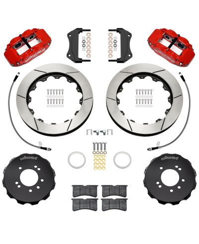 KIT GROS FREINS AVANT RAINURES SUPERLITE 6 PISTONS (327MM) NISSAN R33 GT-R (95-98) - WILWOOD