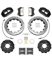 KIT GROS FREINS AVANT PERCES & RAINURES SUPERLITE 6 PISTONS (327MM) NISSAN R33 GT-R (95-98) - WILWOOD