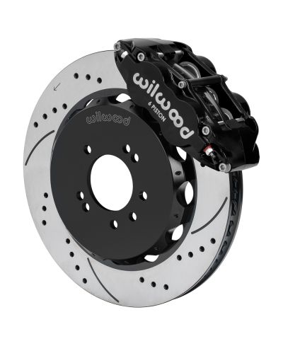 KIT GROS FREINS AVANT PERCES & RAINURES SUPERLITE 6 PISTONS (355MM) NISSAN R33 GT-R (95-98) - WILWOOD