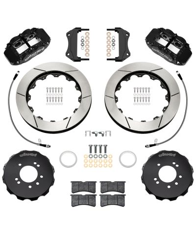KIT GROS FREINS AVANT RAINURES SUPERLITE 6 PISTONS (327MM) NISSAN R34 GT-R (99-02) - WILWOOD