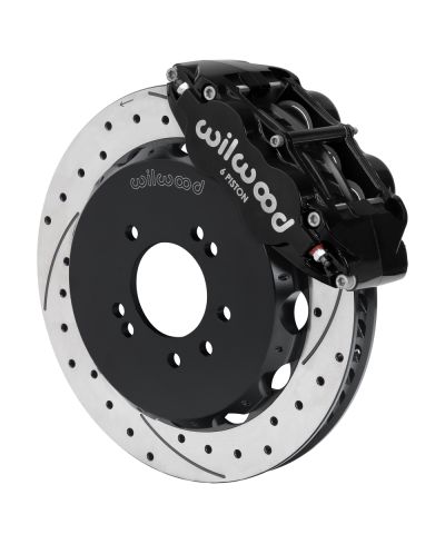 KIT GROS FREINS AVANT PERCES & RAINURES SUPERLITE 6 PISTONS (327MM) NISSAN R34 GT-R (99-02) - WILWOOD