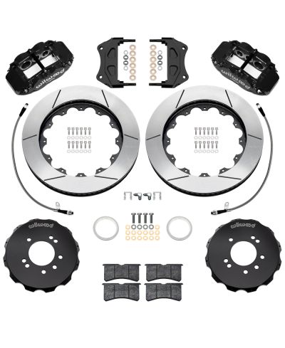 KIT GROS FREINS AVANT RAINURES SUPERLITE 6 PISTONS (355MM) NISSAN R34 GT-R (99-02) - WILWOOD