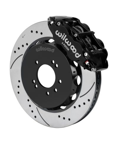 KIT GROS FREINS AVANT PERCES & RAINURES SUPERLITE 6 PISTONS (355MM) NISSAN R34 GT-R (99-02) - WILWOOD