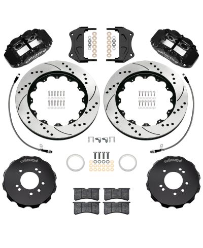 KIT GROS FREINS AVANT PERCES & RAINURES SUPERLITE 6 PISTONS (355MM) NISSAN R34 GT-R (99-02) - WILWOOD