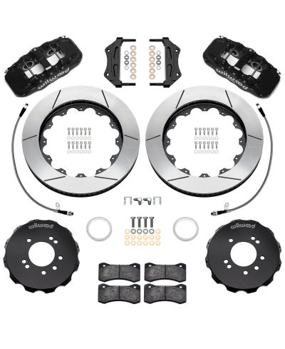 KIT GROS FREINS AVANT RAINURES AEROLITE 6 PISTONS (355MM) NISSAN R34 GT-R (99-02) - WILWOOD