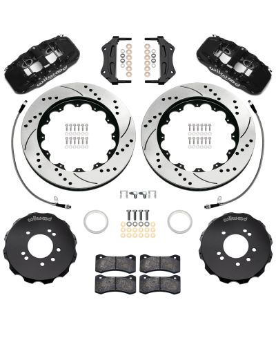 KIT GROS FREINS AVANT PERCES & RAINURES AEROLITE 6 PISTONS (355MM) NISSAN R34 GT-R (99-02) - WILWOOD