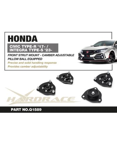 SET COUPELLES AMORTISSEURS AVANT/ PLAQUES CARROSSAGE HONDA CIVIC TYPE R (FL5, FK8) - HARDRACE
