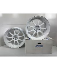 SET 2 JANTES EMOTION D9R 19X10.5 ET23 5X114.3 WHITE (WHT) - WORK WHEELS 