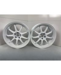 SET 2 JANTES EMOTION D9R 19X9.5 ET30 5X114 WHITE (WHT) - WORK WHEELS 