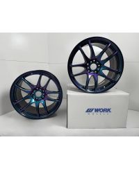 SET 2 JANTES EMOTION KIWAMI 18X9.5 ET38 5X114 ASTERISM BLACK ( ARK) - WORK WHEELS 