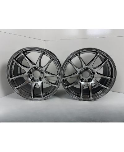 SET 2 JANTES EMOTION KIWAMI 17X9 ET28 5X114 GTSILVER (GTS) - WORK WHEELS 