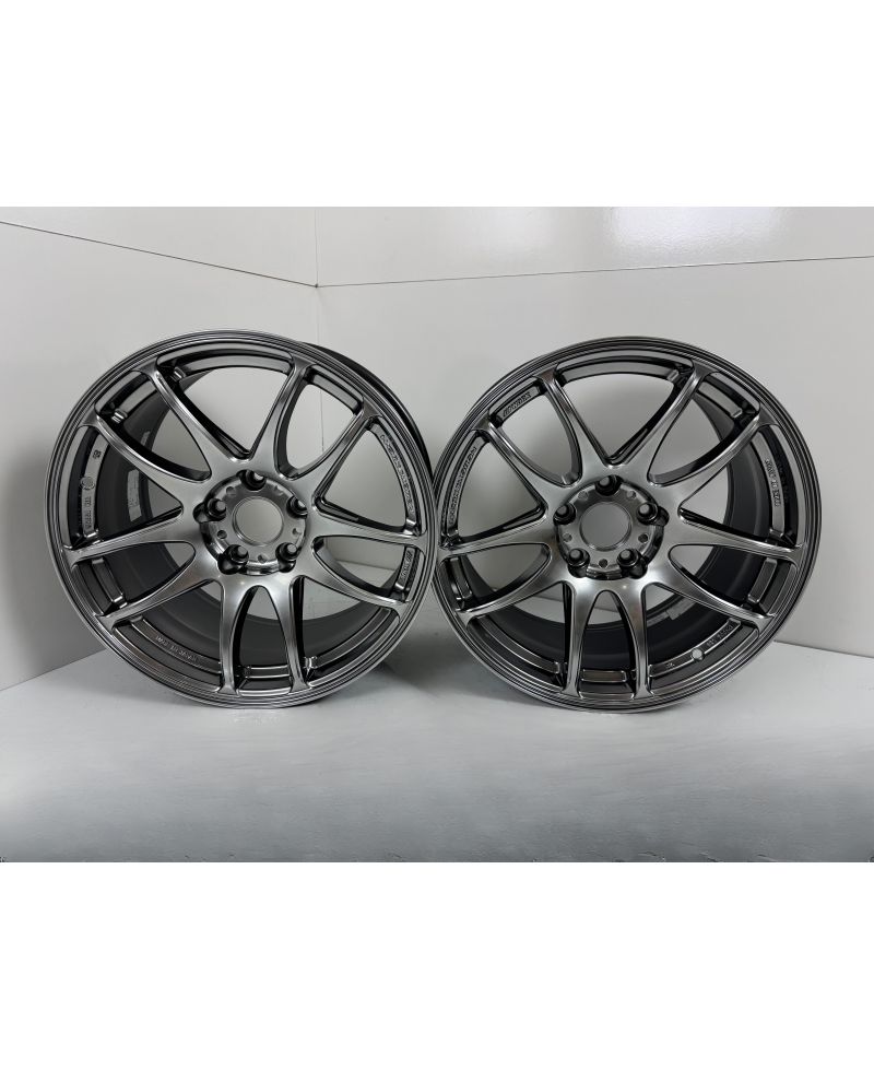 SET 2 JANTES EMOTION KIWAMI 17X9 ET28 5X114 GTSILVER (GTS) - WORK WHEELS 