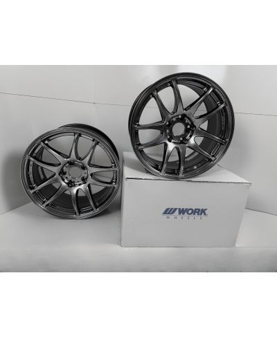 SET 2 JANTES EMOTION KIWAMI 17X9 ET28 5X114 GTSILVER (GTS) - WORK WHEELS 