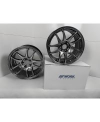 SET 2 JANTES EMOTION KIWAMI 17X9 ET28 5X114 GTSILVER (GTS) - WORK WHEELS 