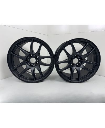 SET 2 JANTES EMOTION KIWAMI 17X9 ET28 5X114 MAT BLACK (MBL)- WORK WHEELS