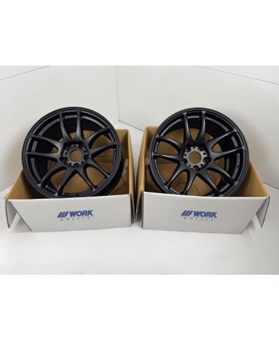 SET 2 JANTES EMOTION KIWAMI 17X9 ET28 5X114 MAT BLACK (MBL)- WORK WHEELS