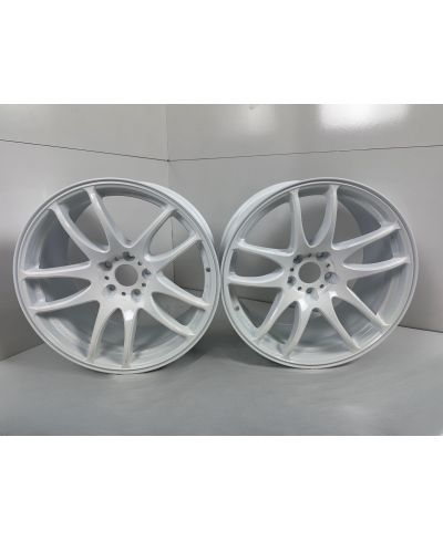SET 2 JANTES EMOTION KIWAMI 18X9.5 ET38 5X114 WHITE (WHT) - WORK WHEELS 