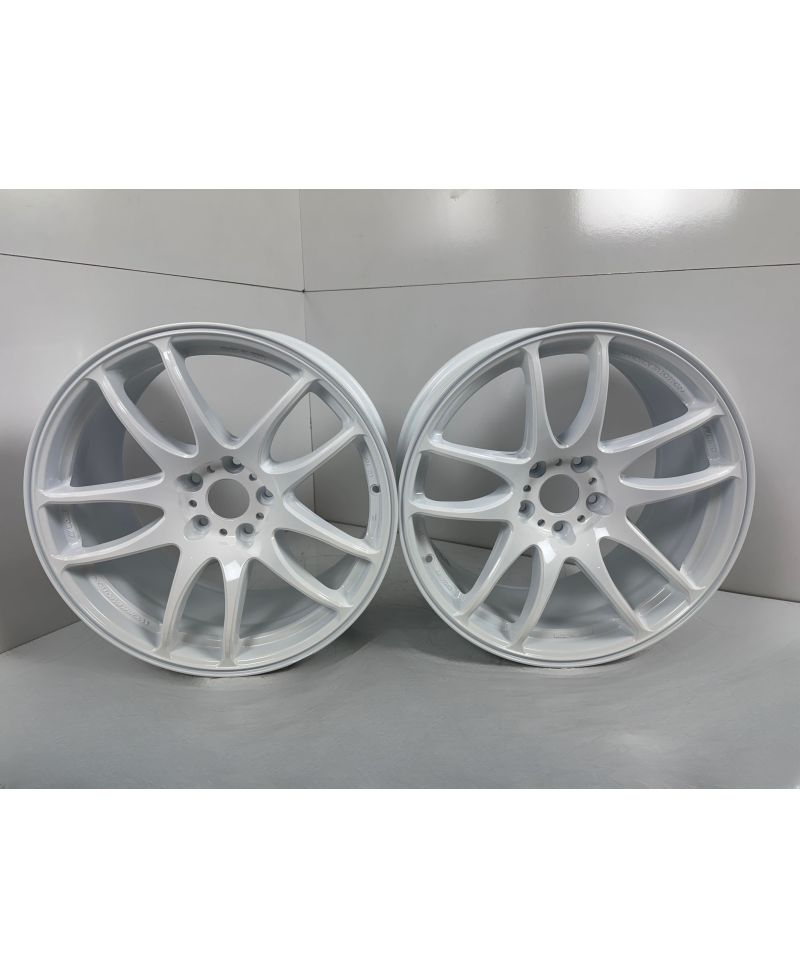SET 2 JANTES EMOTION KIWAMI 18X9.5 ET38 5X114 WHITE (WHT) - WORK WHEELS 