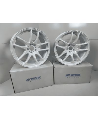 SET 2 JANTES EMOTION KIWAMI 18X9.5 ET38 5X114 WHITE (WHT) - WORK WHEELS 