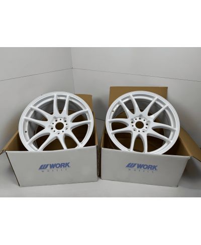 SET 2 JANTES EMOTION KIWAMI 18X9.5 ET38 5X114 WHITE (WHT) - WORK WHEELS 