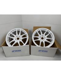 SET 2 JANTES EMOTION KIWAMI 18X9.5 ET38 5X114 WHITE (WHT) - WORK WHEELS 