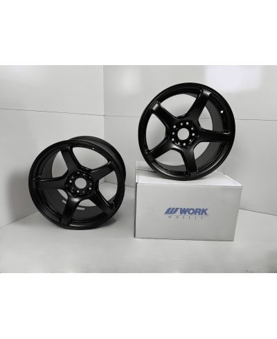 SET 2 JANTES EMOTION T5R 17X9 ET38 5X114 MAT GRAPHITE (MGK) - WORK WHEELS 
