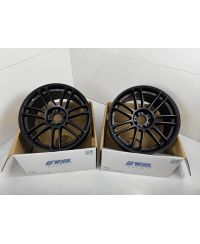 SET 2 JANTES EMOTION ZR7 18X9 ET38 5X114 MAT BLACK (MBL) - WORK WHEELS 