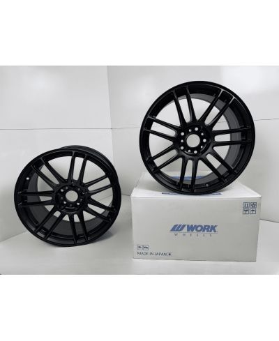 SET 2 JANTES EMOTION ZR7 18X9 ET38 5X114 MAT BLACK (MBL) - WORK WHEELS 