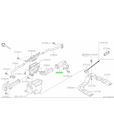 CONDUIT VENTILATION TABLEAU DE BORD SKYLINE R33 R34 NISSAN ....PRIX OK ?