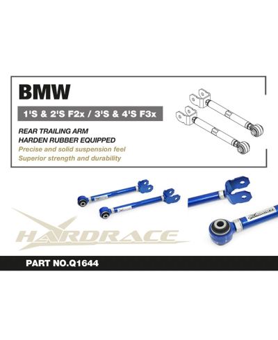 SET BRAS SUSPENSION ARRIERE BMW SERIE 1, SERIE 2, SERIE 3, SERIE 4 (F20X, F30X) - HARDRACE